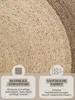 Hanse Home Jute Teppich Rund Looma Natur Elfenbein Greige Produktbild-Vorschau 3