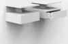 Lot de 2 tables de chevet murales avec tiroir pour la Voir les images du produit 9