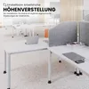 bümö Schreibtisch Serie-H - Gestell: Silber, Größe:  200 x Produktbild-Vorschau 2
