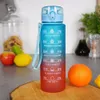 Stylová 1l láhev na vodu s Ombre designem a inspirativními Náhled obrázku produktu 2