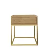 AX LIVING Nachttisch Kommode Aleio 45 cm Eiche Wotan, Produktbild-Vorschau 3