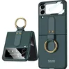 Pro Samsung Galaxy Z Flip3 Art Leather Ring Holder Pouzdra Náhled obrázku produktu 1
