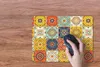 MuchoWow® Mauspad Mousepad Vintage - Blumen - Muster - Weiß Produktbild-Vorschau 3