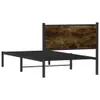 Metallbett ohne Matratze Räuchereiche 107x203 cm Produktbild-Vorschau 6
