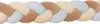 Mix Beige&Blue – Geflochtene Bettschlange Bettumrandung für Produktbild-Vorschau 4