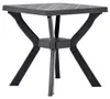 vidaXL Bistro stôl antracit 70x70x72 cm Plast Náhľad obrázku produktu 6