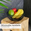 Intirilife Obstkorb aus Metall in Schwarz - Modische runde Produktbild-Vorschau 7