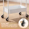 Sekey Servierwagen mit Rollen Beistellwagen mit 3 Produktbild-Vorschau 4