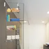 Relaxdays Mensola sospesa cromata, mensola da bagno, Anteprima dell’immagine prodotto 2