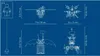 Instructional diagrams showing the dimensions of LEGO models. Produktbild-Vorschau