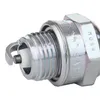 A close-up, professional studio shot of a single spark plug against a white background. Produktbild-Vorschau