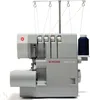 A studio shot of a gray Singer Heavy Duty overlock sewing machine against a white background. Náhľad obrázku produktu