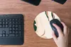 MuchoWow® Mauspad Mousepad Grün - Abstrakt - Blatt - Punkte Produktbild-Vorschau 4
