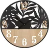 Mauro Ferretti Wanduhr Palme Ø 60x2,5 cm schwarz braun Produktbild-Vorschau 1