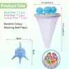 Product size information for washing machine hair catchers and washing balls. Produktbild-Vorschau