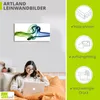 ARTland Leinwandbild Aufeinanderprallen von blau und grün Produktbild-Vorschau 3
