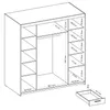 AX LIVING Weiß Kleiderschrank mit Spiegel Storicos 4T6S Produktbild-Vorschau 9