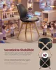VASAGLE Esszimmerstühle 4er Set Gepolsterte Küchenstühle Produktbild-Vorschau 4
