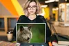 MuchoWow® Laptop Aufkleber Sticker Cover Wolf - Grau - Fell Produktbild-Vorschau 5