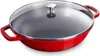 Staub Wok rond rouge cerise 30 cm Fonte rouge Voir les images du produit 1