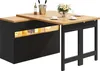 Sweiko Table de bar extensible avec éclairage LED et Voir les images du produit 9