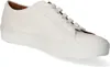 A white leather sneaker is shown from a side angle against a white background. Produktbild-Vorschau