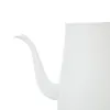 A close-up of the spout of a white kettle. Náhled obrázku produktu