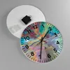 Wanduhr - Rund - Glasuhr - Abstraktion modern - 30x30cm - Produktbild-Vorschau 2