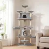 PawHut Kratzbaum 200H cm Katzenbaum mit Höhlen und Produktbild-Vorschau 4