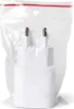 A white Samsung USB-C 25W fast charger is shown in its clear plastic packaging. Anteprima dell’immagine prodotto