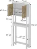 Toilettenschrank Vicco Looma Weiß/Eiche 70 x 180 cm mit 2 Produktbild-Vorschau 2