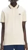 Fred Perry Polo Twin Tipped einfarbig Creme Produktbild-Vorschau 1