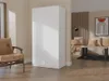BDW Kleiderschränk 2 Türen, 6 Einlegeböden, Weiß, 180x90x50 Produktbild-Vorschau 6