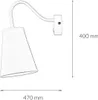 Wandlampe Weiß mit Schalter stylisch WIRE Moderne Leuchte Produktbild-Vorschau 8