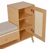 Armoire à chaussures Merax avec banc aspect rotin, banc de Voir les images du produit 12