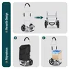 VOUNOT® 2 Räder Einkaufstrolley Klappbar mit 58L Produktbild-Vorschau 3
