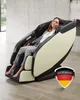 A woman is relaxing in a massage chair in a modern living room. Podgląd zdjęcia produktu