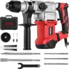 TEENO Marteau perforateur SDS-Plus 1500W avec 6 vitesses, 4 Voir les images du produit 1