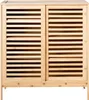 BELIANI Sideboard Hellbraun aus Bambusholz Schuhschrank mit Produktbild-Vorschau 5
