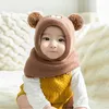 Baby schlupfmütze Warm Niedlich Bär Wintermütze Schalmütze Produktbild-Vorschau 4