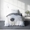 4 teilig Husky Bettwäsche 135x200 cm Schnee Hunde grau Produktbild-Vorschau 2