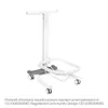 A white medical trolley with wheels. Produktbild-Vorschau