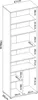 Dmora Armadio Multiuso 2 Ante Apro 35x190h cm Bianco, 2 Anteprima dell’immagine prodotto 3