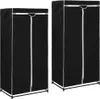 vidaXL Šatní skříně 2 ks černé 75×50×160 cm - Šatní skříně Náhled obrázku produktu 2