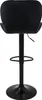 A black bar stool is shown from the back against a white background. Produktbild-Vorschau