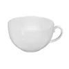 A white ceramic cup with a handle, isolated on a white background. Anteprima dell’immagine prodotto