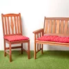 HOMESCAPES 2-Sitzer Bankauflage, 100% Baumwolle, rot Produktbild-Vorschau 6