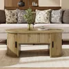 Merax Table basse réglable en hauteur avec portes Voir les images du produit 5