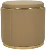 Pouf met opbergruimte, Polyurethanleerlook, diameter 46,5 x Productafbeelding-voorbeeld 1