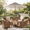 COSTWAY Sonnenschirm φ200cm, Boho Gartenschirm mit Fransen, Produktbild-Vorschau 2
